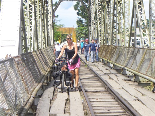 crossing the bridge to Panama