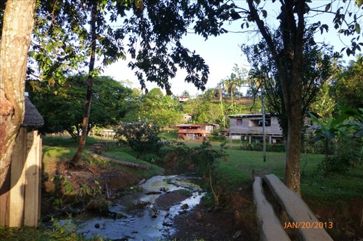 Little village of indigenous people between Almirante and Chiriqui Grande