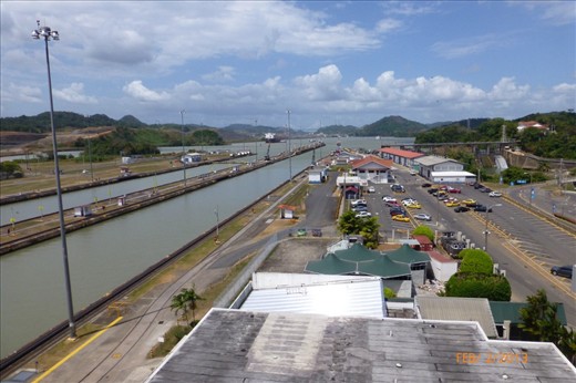visiting the Panama Canal at the Miraflores Locks