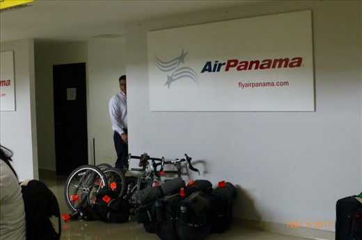 Leaving the country on a no jet plane. Here the pile that makes our lives.