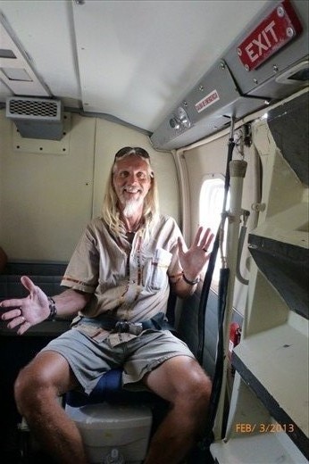 James in a plane over the Darien.