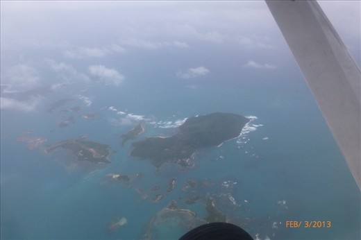 First sight of the Caribbean.