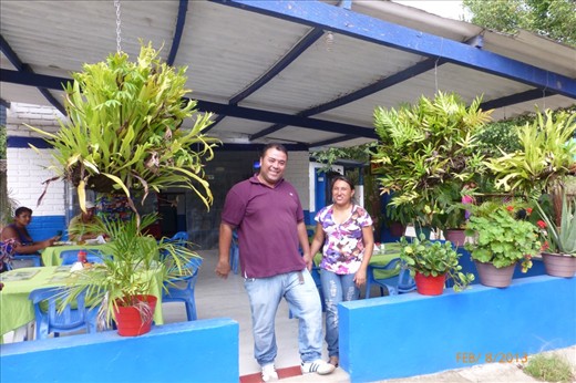 after riding two hours through the night this sweet and generous couple took us in.