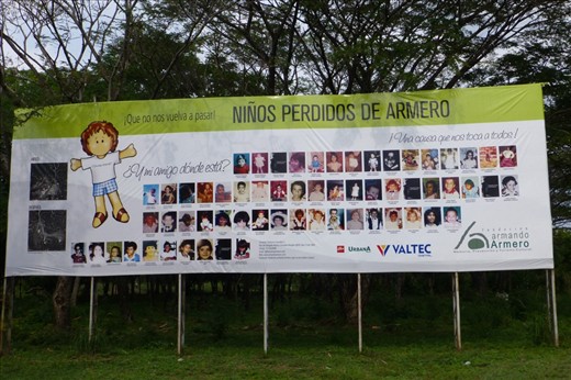 Tragic story about Armero- a town buried by lava and ashes from a nearby volcano. 