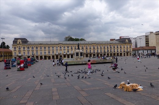 City hall. Plaza de Bolivar, Bogota.