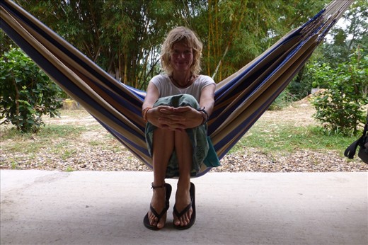 Good morning in a hammock. 