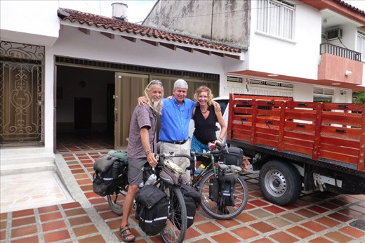Carlos's father Carlos and us.