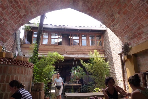 ...and for lunch Erik treated us to the best vegetarian restaurant in town.