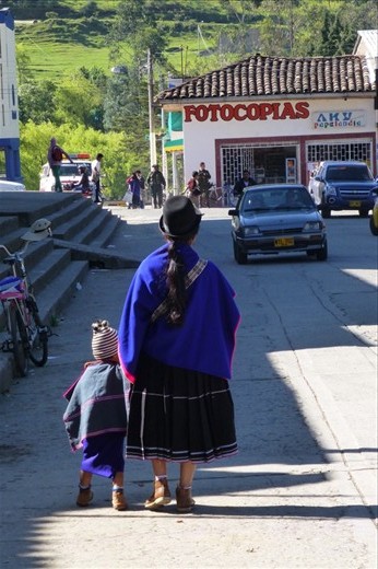 Downtown Silvia. Indigenous people all over the place. 