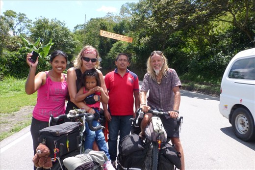 Colombians stopping us on the road to take pictures with us.