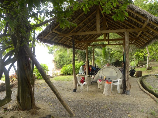 Our set up house at Playa Escondido