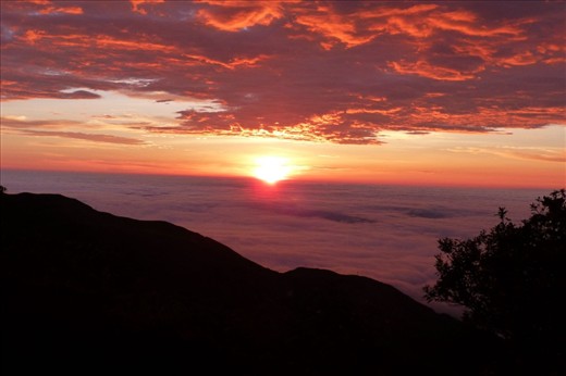 The day is done...2000m up high