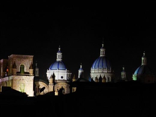 cathedral at night.