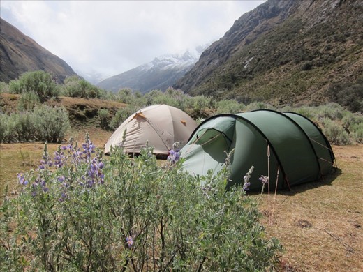 spending a day in the tent - hoping for better weather..