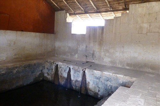 Baños del Inca. The last Inca king Atahualpa took his bath here when the spaniards moved into Cajamarca