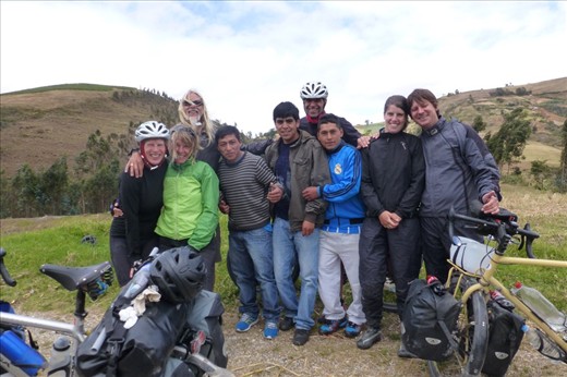 three couples with some locals