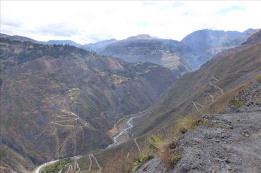 we came down on the left...climbing up the next day on the right