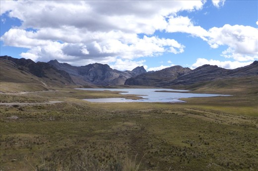 lake at over 4300m - beautiful, but we are not at the top yet.
