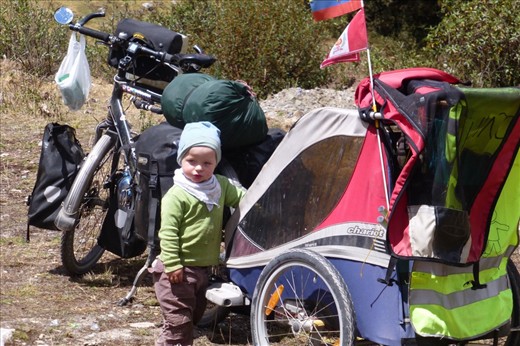 youngest cycle tourer from Switzerland.