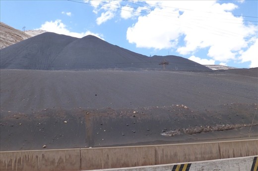 the biggest mountain of coal I have ever seen in my life.