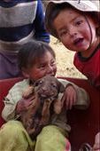 Camping with a very poor peruvian family near the road up the pass towards Ocros.: by margitpirsch, Views[179]