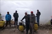 Most friendliest peruvians helping repair James' bike rack in the middle of a road block on the muddy road in the rain.: by margitpirsch, Views[236]