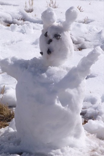 Snow Man on the pass.