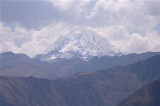 We follow the road to yet another pass accompanied by the view of this powdered giant. 