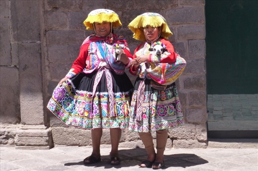 traditional clothing in Cusco.