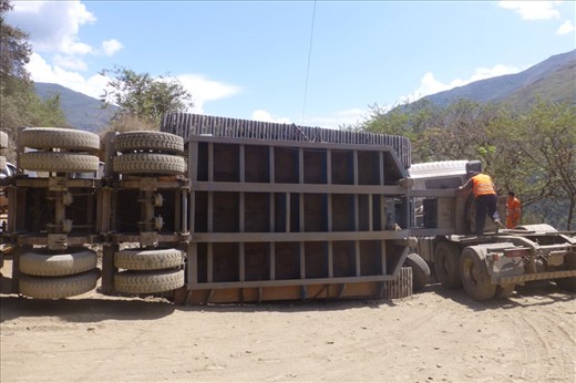 blocked up the entire road - we switched cars.