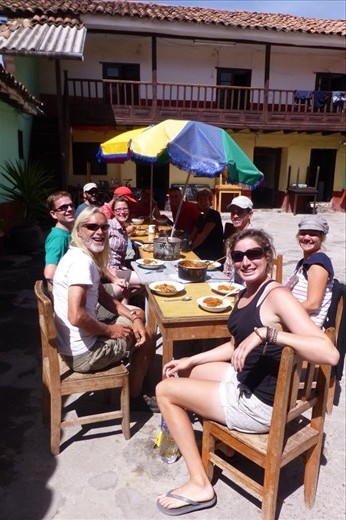 Good bye lunch at the hostal Estrellita in Cusco.