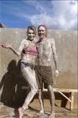 Mud bath!!!! Keeps your skin nice and soft, but makes you look like a zombie....: by margitpirsch, Views[318]