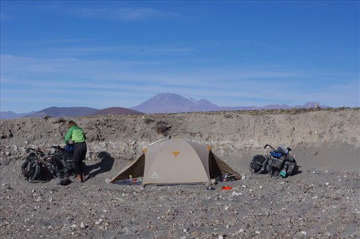trying to get shelter from the dust and the wind....not very successfull!