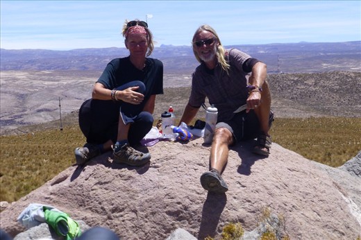 a well deserved lunch in the sun.