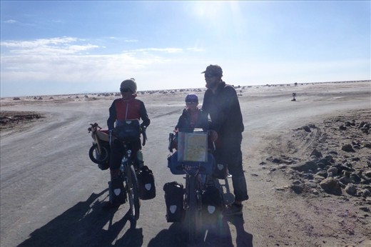 this brave, german family just crossed the Salar.