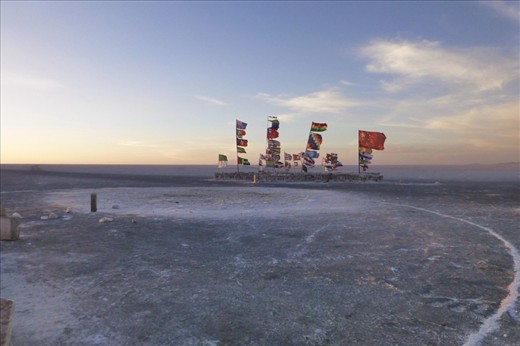camping the first night - still close to the shore.
