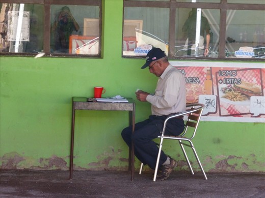 There is a man in the ghost town!