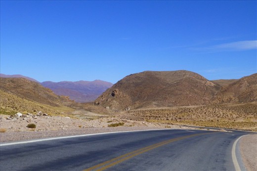 More high, dry desert.