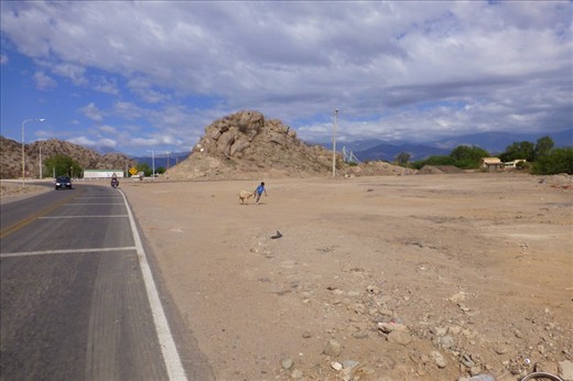 On the way out....leaving Chilecito.