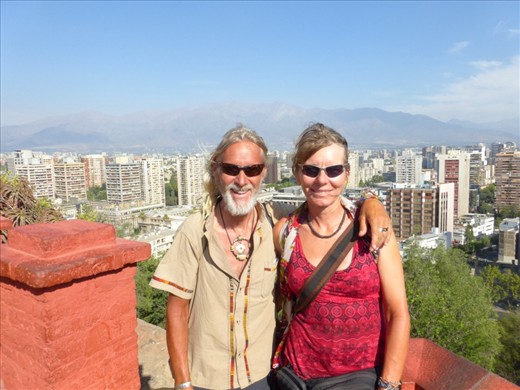 Santa Lucia Park -overlooking Santiago