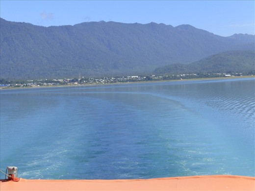 ferry ride # two and three with a 10km ride in between took us all day. Leaving Hornopiren here.