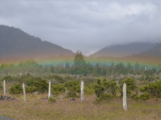 never seen a flat rainbow like this!