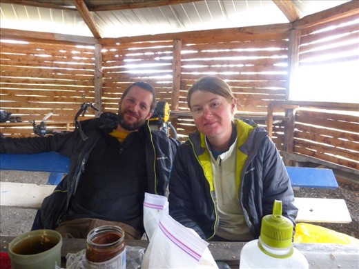 shelter at the airport near Tortel. Fred and Ophelie