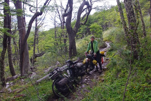 ...more pushing than riding..