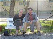 Nice surprise: Our cycling friends Ali and Glenn in Rio Gallegos while we switched buses to head to Buenos Aires.: by margitpirsch, Views[202]