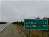 Always exciting to see a road sign for Ushuaia: by margitpirsch, Views[328]