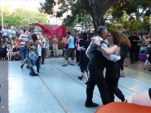 Tango on the streets in Buenos Aires