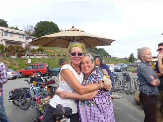 Back in the arms of Marty.