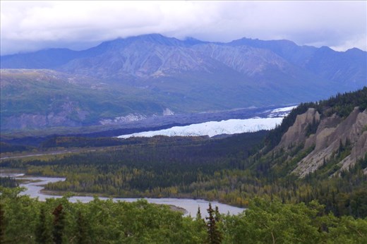 first sight of a glacier.