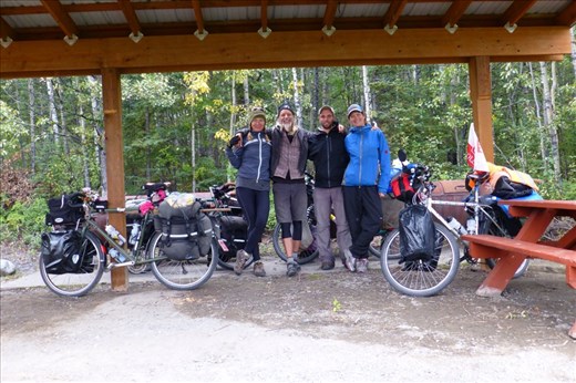 spending the night with Kris and Adela. Lots of stories. Luxury camping under a roof.